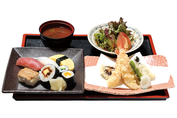 天ぷらお寿司セット
